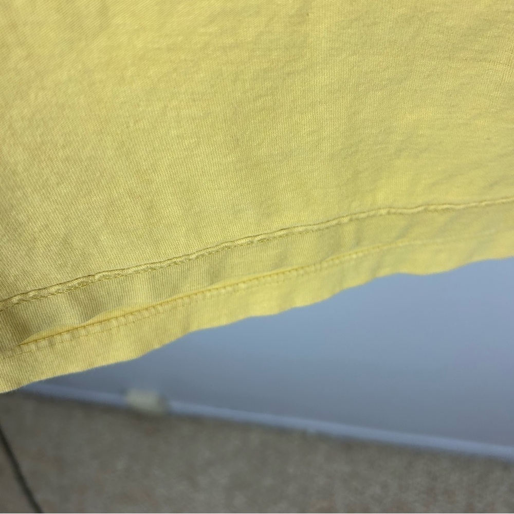 We The Free Yellow 100% Cotton Short Sleeve Expose Seaming Tee Size M/L - Picture 7 of 8
